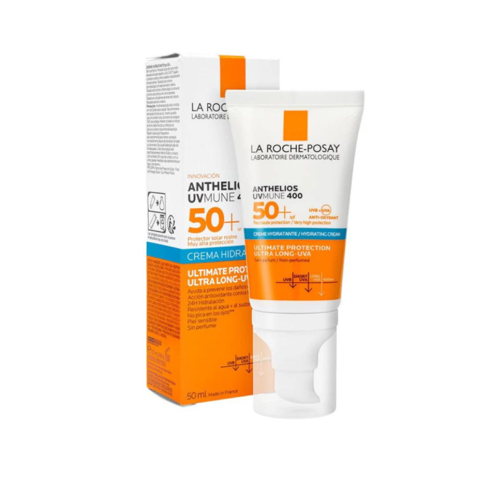 Anthelios UV Mune 400 fps50+ Crema ccolor 50ml (La Roche-Posay) (2) Anthelios UV Mune 400 fps50+ Crema Invisible 50ml La Roche-Posay