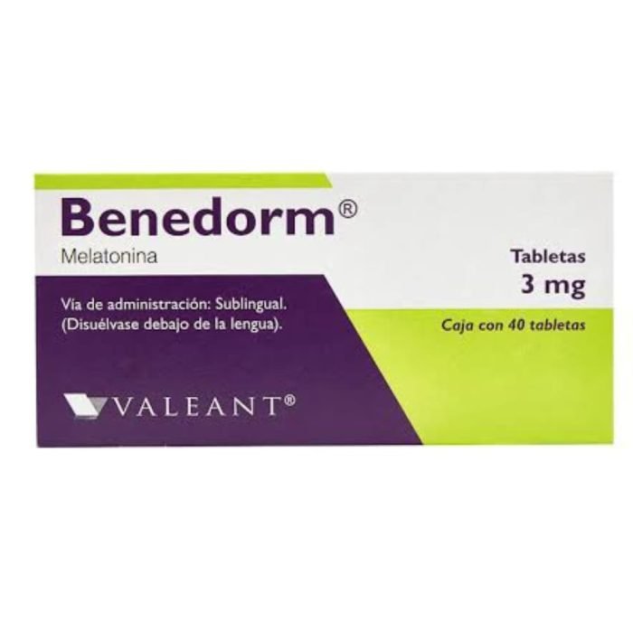 Benedorm 3mg 40 tab (Valeant) - Image 1