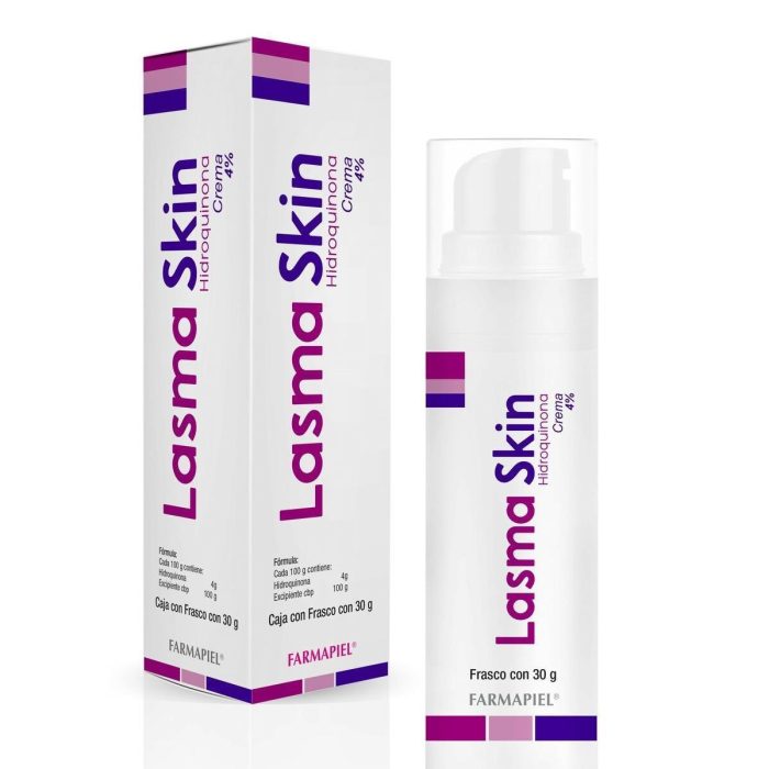 Lasmaskin 4% Crema Agente tópico despigmentante para el tratamiento de discromias con hipermelanosis.Consejo de uso: La que el médico señale. 
