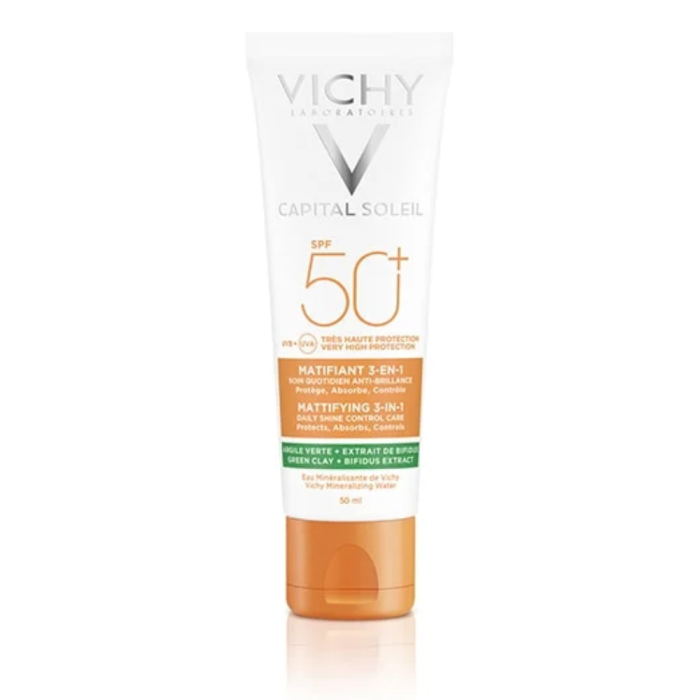 capital-soleil-toque-seco-spf50-vichy Capital Soleil Toque Seco es un Protector solar de amplio espectro para uso diario en rostro. Fórmula enriquecida con Arcilla Verde y Bífidos para...