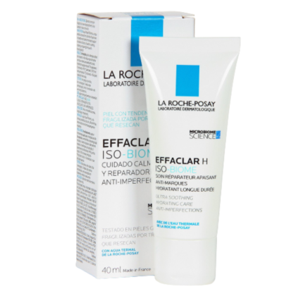 Effaclar H Iso-biome La Roche Posay Crema Piel Grasa Matificante Piel Acnéica. COMPENSA LAS MOLESTIAS DE LA PIEL Y REDUCE IMPERFECCIONES.