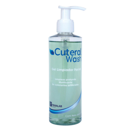 Cuteral Wash es un gel dermolimpiador ideal para pieles con acné, rosácea o seborrea. Gracias a sus activos, Gluconato de Zinc, Extracto de avena