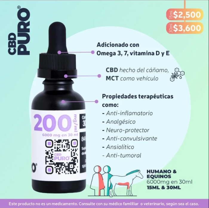 CB-D Humano y Equinos 200 mg Morado  30ml - Image 2