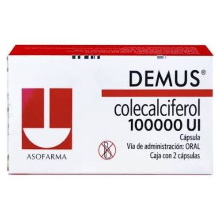 Demun Colecalciferol 100000UI 2cps (Asofarma)