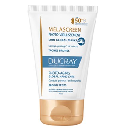 Melascreen Crema de Manos FPS 50+ PHOTO-AGING ayuda a prevenir y corregir las manchas oscuras que aparecen en las manos causadas por la exposición al sol.