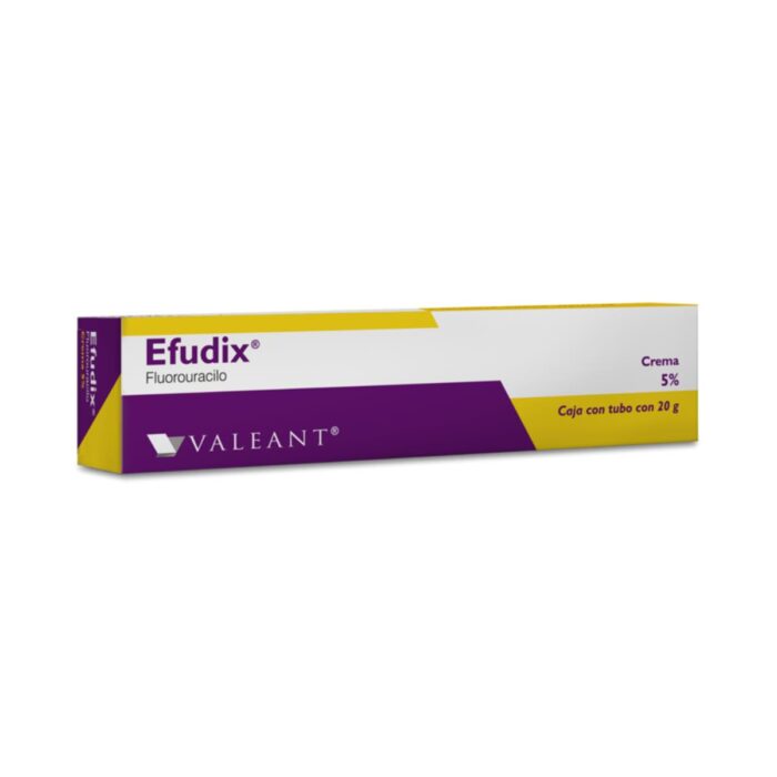 Efudix Crema 5% Medicamento que contiene el principio activo fluorouracilo. Que se usa en forma de crema para el tratamiento de la queratosis actínica...