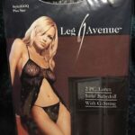 2PC.Lurex Swirl Babydoll With G-String(LegOAvenue)