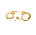 Esposas Fetish Fantasy Gold Metal Cuffs - Gold - Image 2
