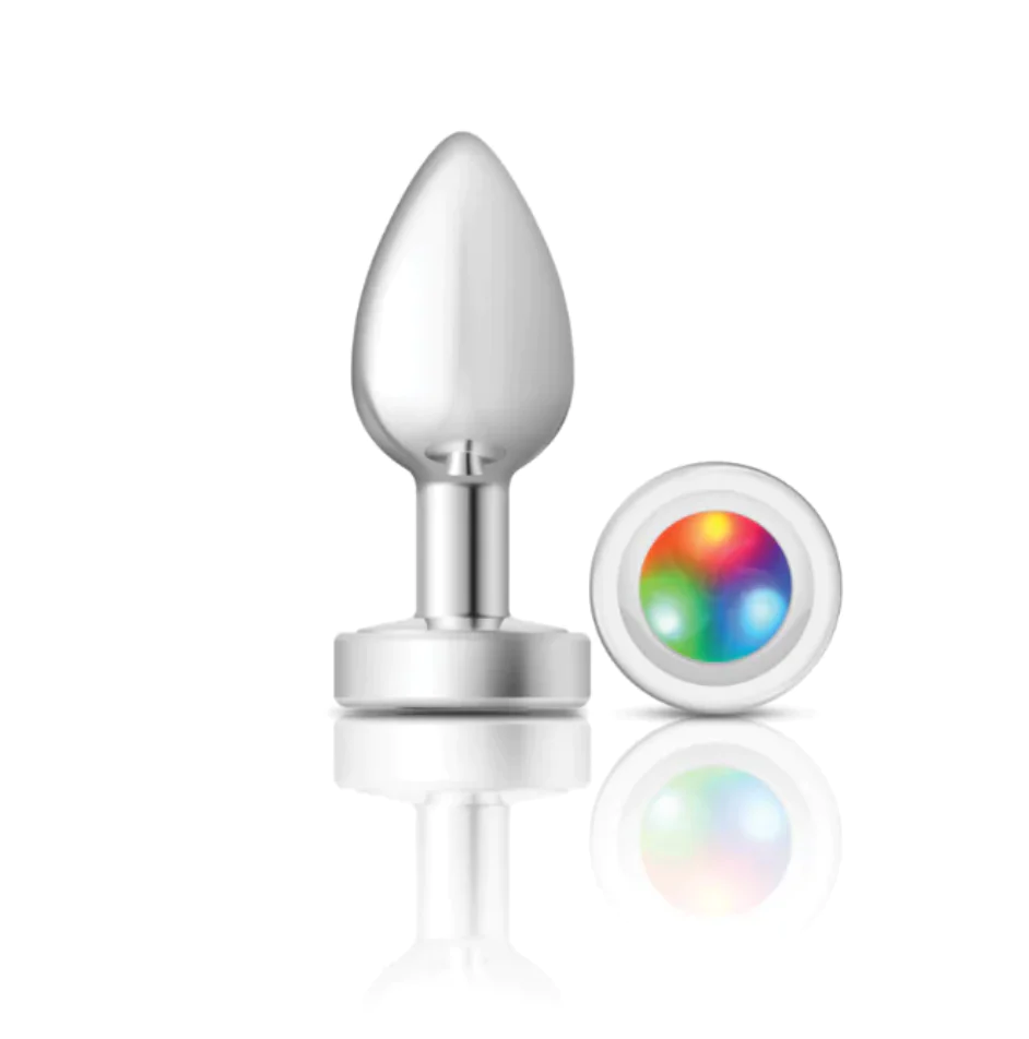 Plug Anal Cheeky Charms Medium-Silver Metal Butt Plug-Light Up - Farmacia  Derma Balance