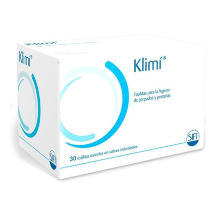 Klimí Toallitas 30pz. Toallitas para la higiene de parpados y pestañas son estériles y están impregnadas de una solución que proporciona una acción limpiadora e hidratante.