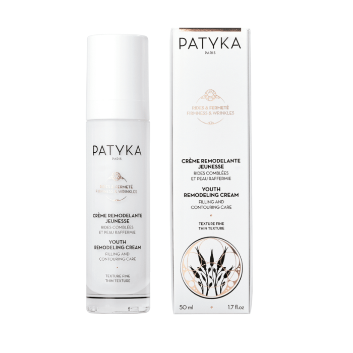 Youth Remodeling Cream 50ml (Patyka) es una crema correctora de los signos de la edad, para una apariencia más joven, suave, y delicada. Apto para todo tipo de pieles. Logra un efecto contour más una hidratación profunda. Ayuda a corregir y recuperar a juventud.