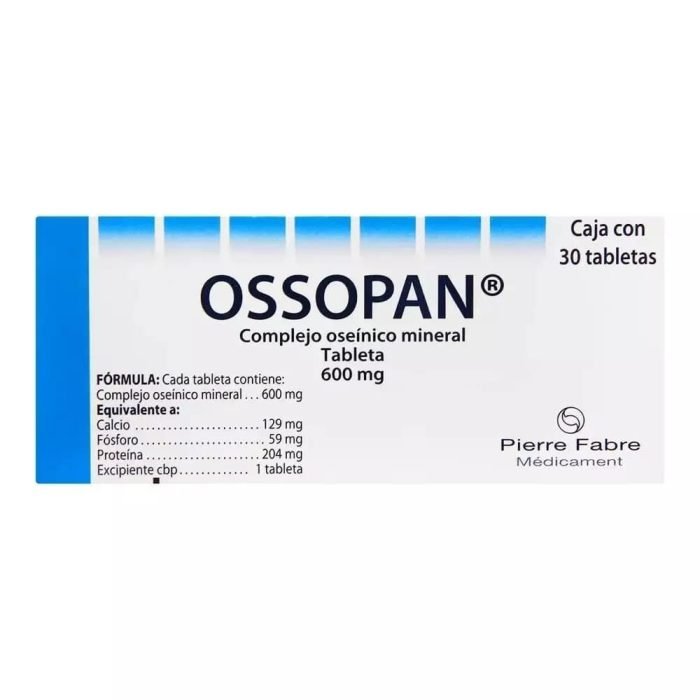 Ossopan 600 mg 30 tabletas