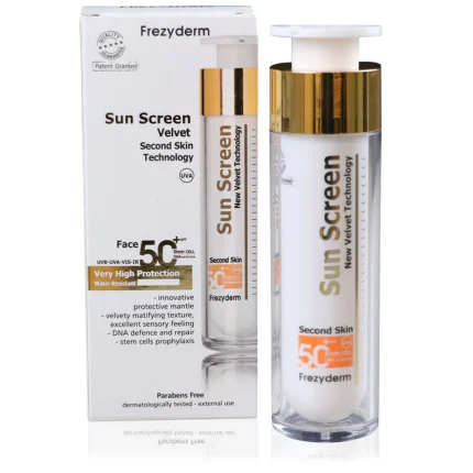 Sun Creen Velvet Face Cream Spf 50+ 50ml (Frezyderm)