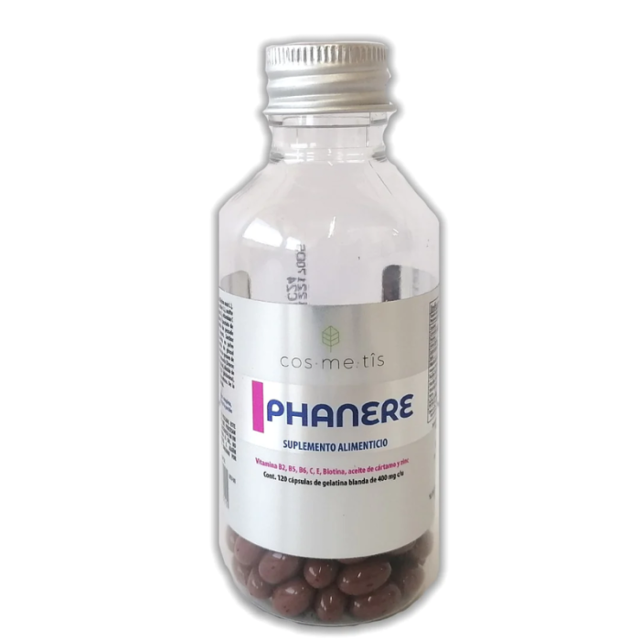 phanera-sup-alimenticio-120-caps-cosmetics Phanera Sup Alimenticio 120 caps (Cosmetics) con vitaminas, ácidos grasos esenciales y extractos de plantas para el cabello con falta de vitalidad y uñas