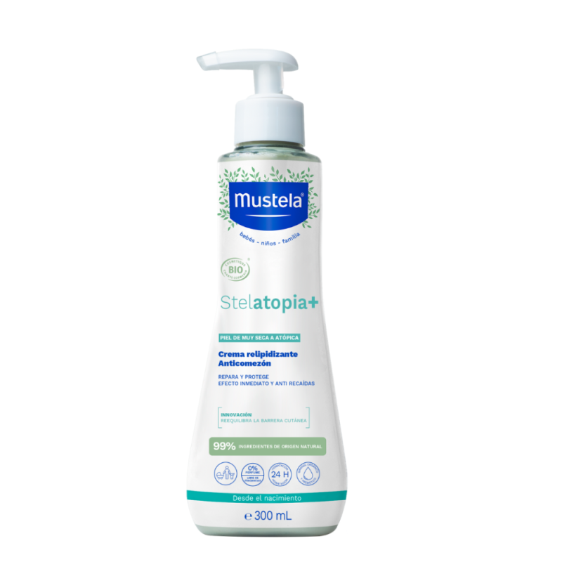 Crema Stelatopia+ es una crema relipidizante, anti comezón con certificación orgánica para piel atópica. Ayuda a disminuir la comezón que provoca la piel...