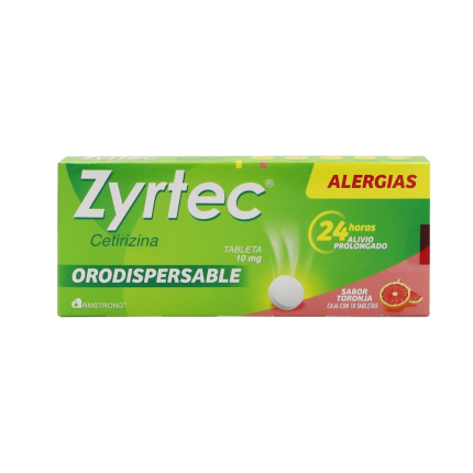Zyrtec Orodispersable de 10mg 10tabs