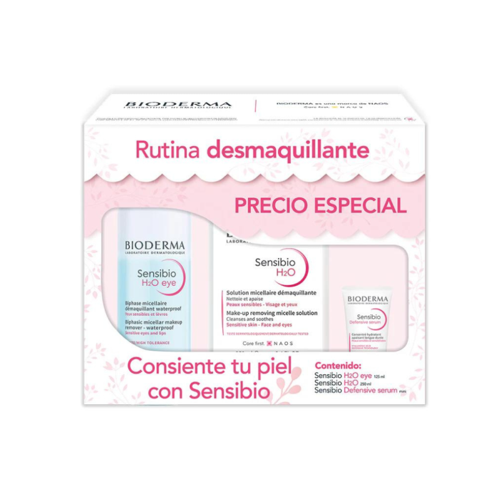 Kit Sensibio H2O 250ml+Ojos (Bioderma) dime los beneficios y caracteristicas de Contorno ojos antiedad 15gr (Trioximed) en un texto de 300 palabras que cumpla los requerimientos de yoast seo Kit Sensibio H2O 250ml+Ojos (Bioderma)