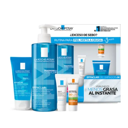 Kit Effaclar Gel Limpiador 400ml + 3 Regalos La Roche