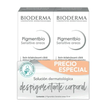 Kit Sensitive Areas Pigmentbio 2x75ml (Bioderma)