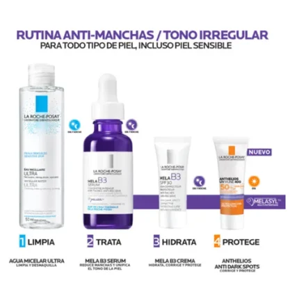 Kit Mela B3 Suero 50ml + Agua Micelar La Roche-Posay