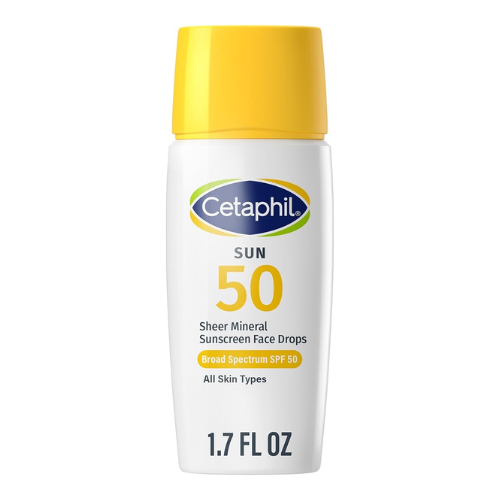 Cetaphil Sun SPF 50 Sheer Mineral Cetaphil Sun SPF 50 Sheer Mineral es un protector solar 100% mineral con FPS 50. Su fórmula ultraligera se aplica fácil, es ideal para piel sensible, y deja un acabado seco y mate.